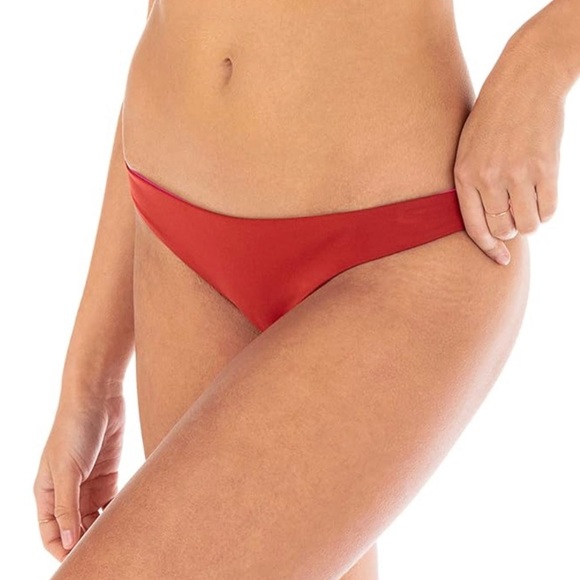 Hurley Women's Quick Dry Compression Surf Bikini Bottom Red Size XL - Picture 2 of 10